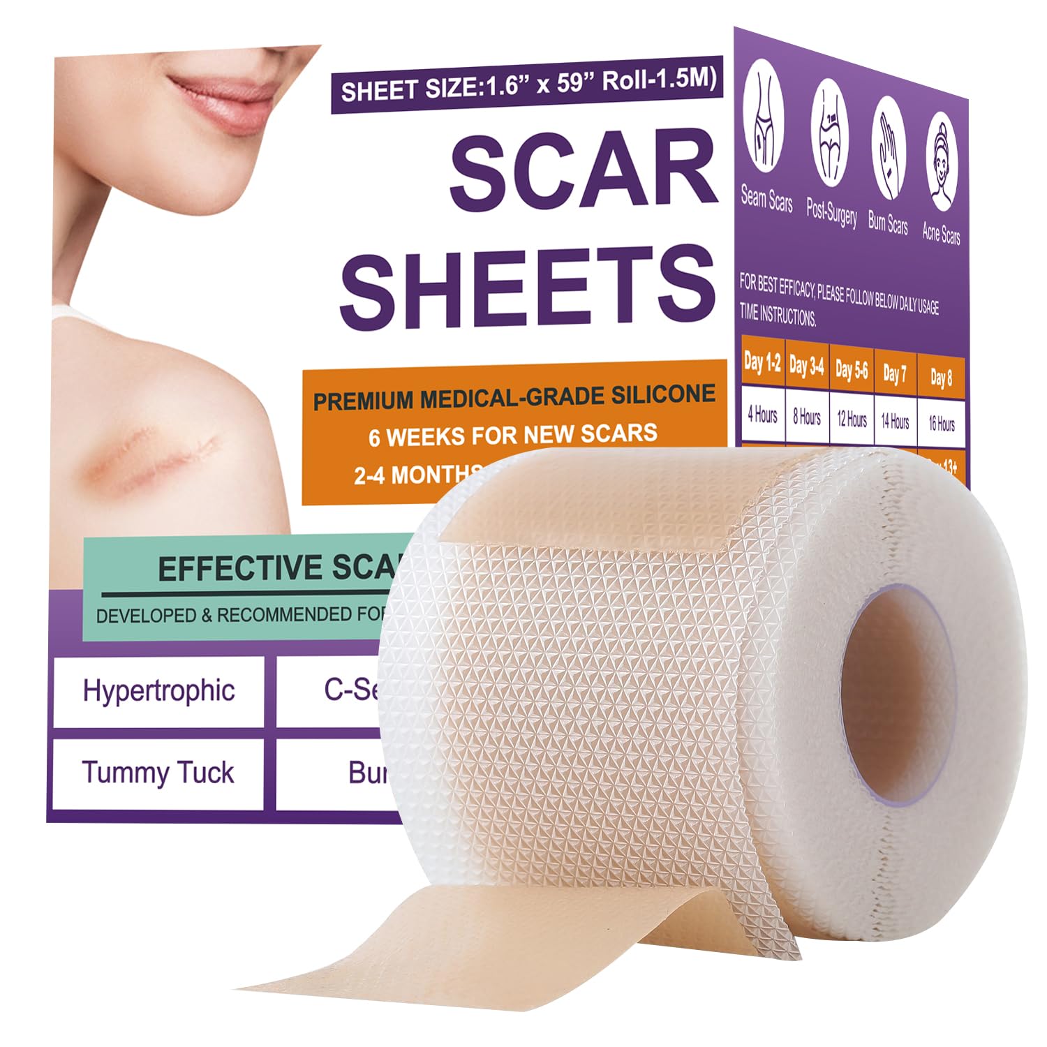 Psecici Silicone Scar Sheets